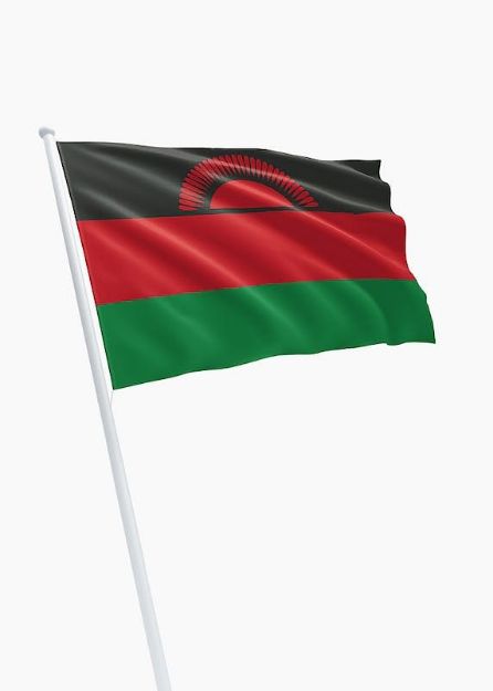 Vlag Malawi (ontwerp 2010) - 100x150cm Spun-Poly